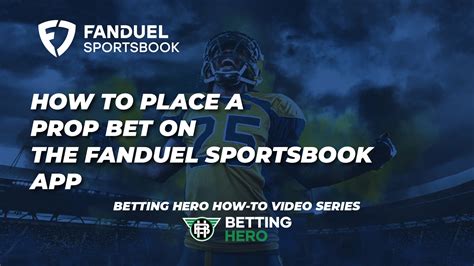 How to Do Prop Bets on FanDuel Sportsbook .